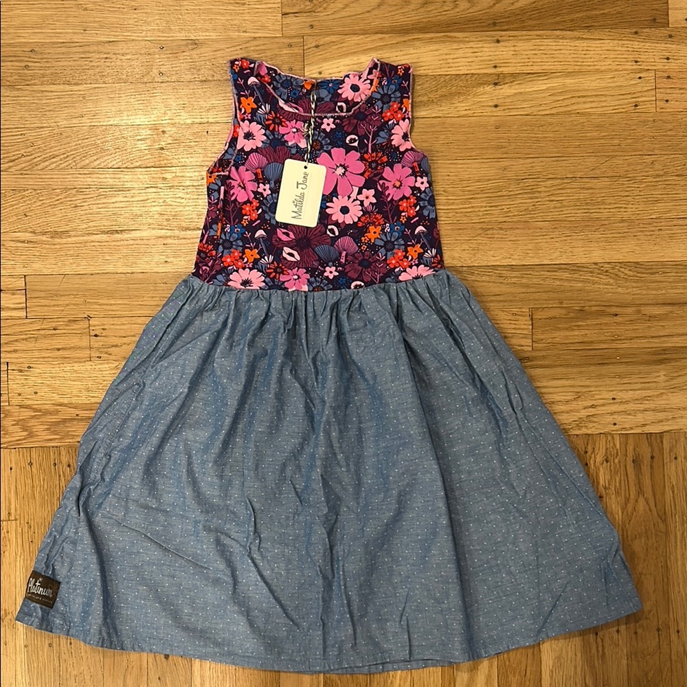 Matilda Jane Platinum Floral and Denim Dress